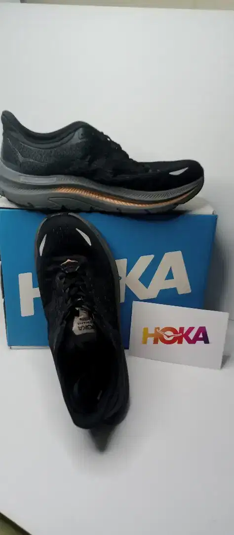 sepatu running size 43 list orange ho Ka box kartu original bekas