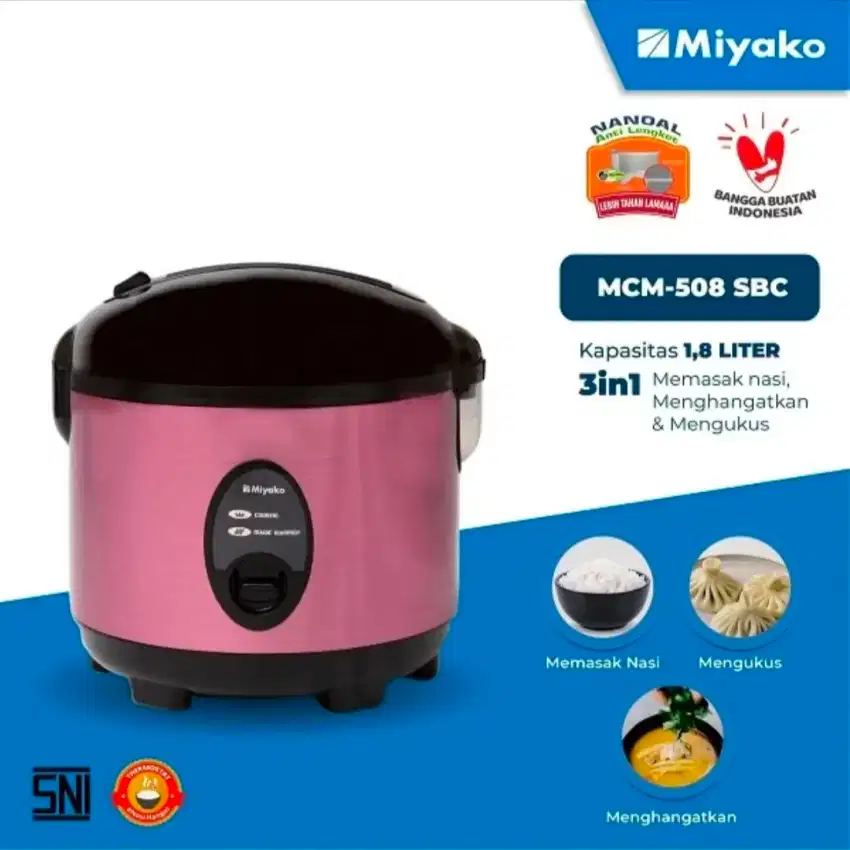 Miyako magicom mcm 508 sbc rice cooker 1.8L