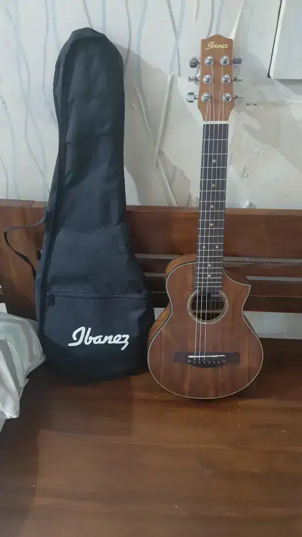 Dijual gitar akustik mini ibanez ewp14wb