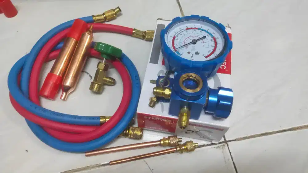 Alat untuk isi freon set
