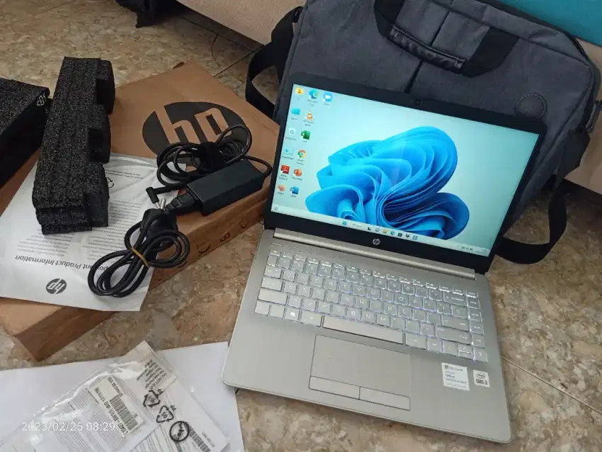 JUAL LAPTOP HP 14S CORE I3 GENERASI 10 LENGKAP DUS BOX