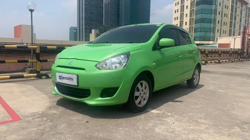 KM Rendah TDP 5Jt Mitsubishi Mirage 1.2 GLX Bensin-MT 2012 Hijau /