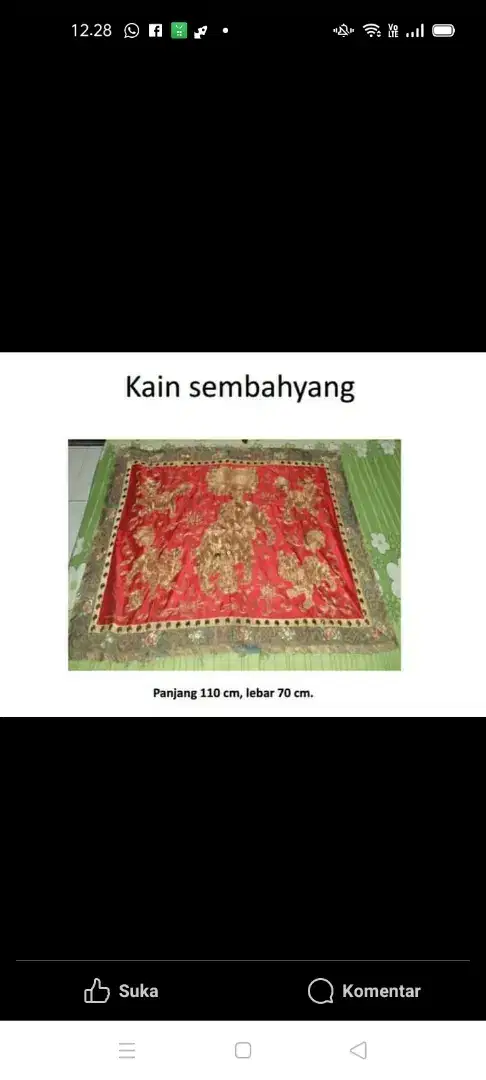 Kain Sembahyang Sutra Ming