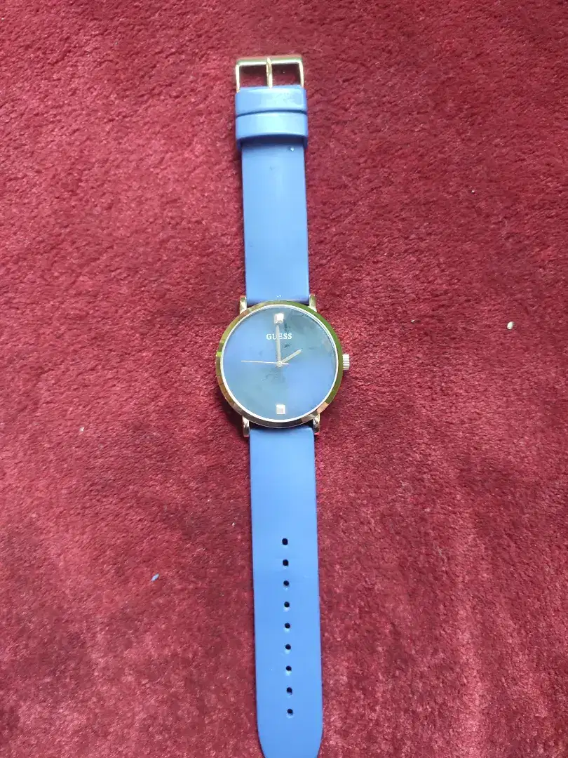 Jam Tangan Pria Guess GW W1264G3 Rosegold Blue Original