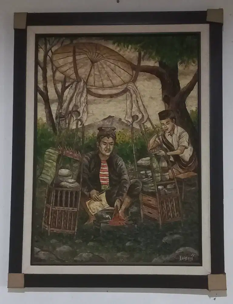 Lukisan dari Bulu unggas Asli.