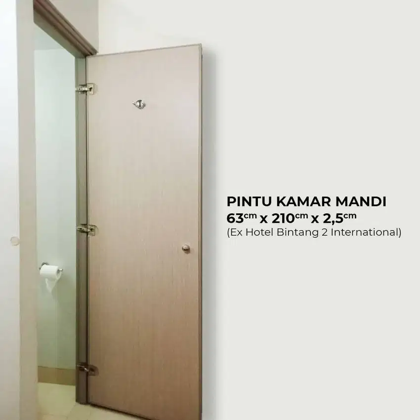 Pintu Kamar Mandi Ex Hotel-Uk.63cm x 210cm x 2,5cm