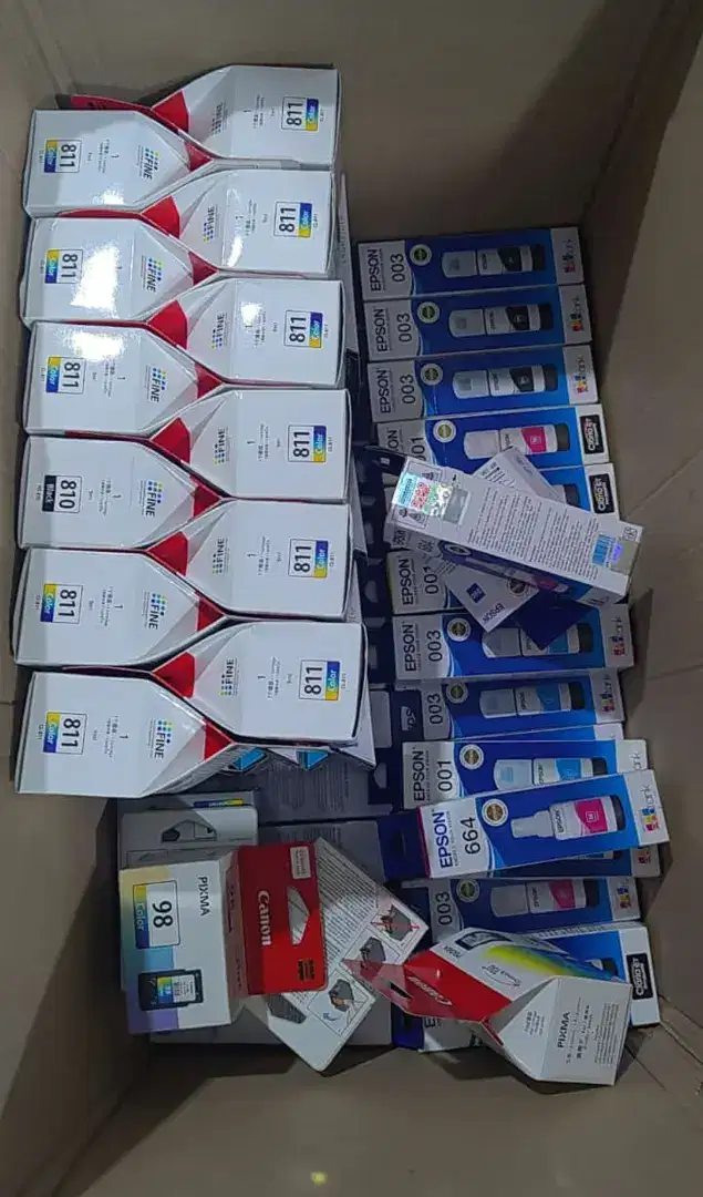 Jual beli tinta cartridge toner baru & bekas terima lelangan kantor
