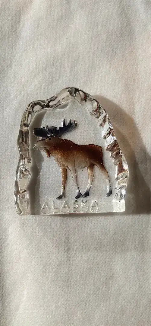 Moose Crystal Reindeer Walking 1 Made In USA (Alaska)