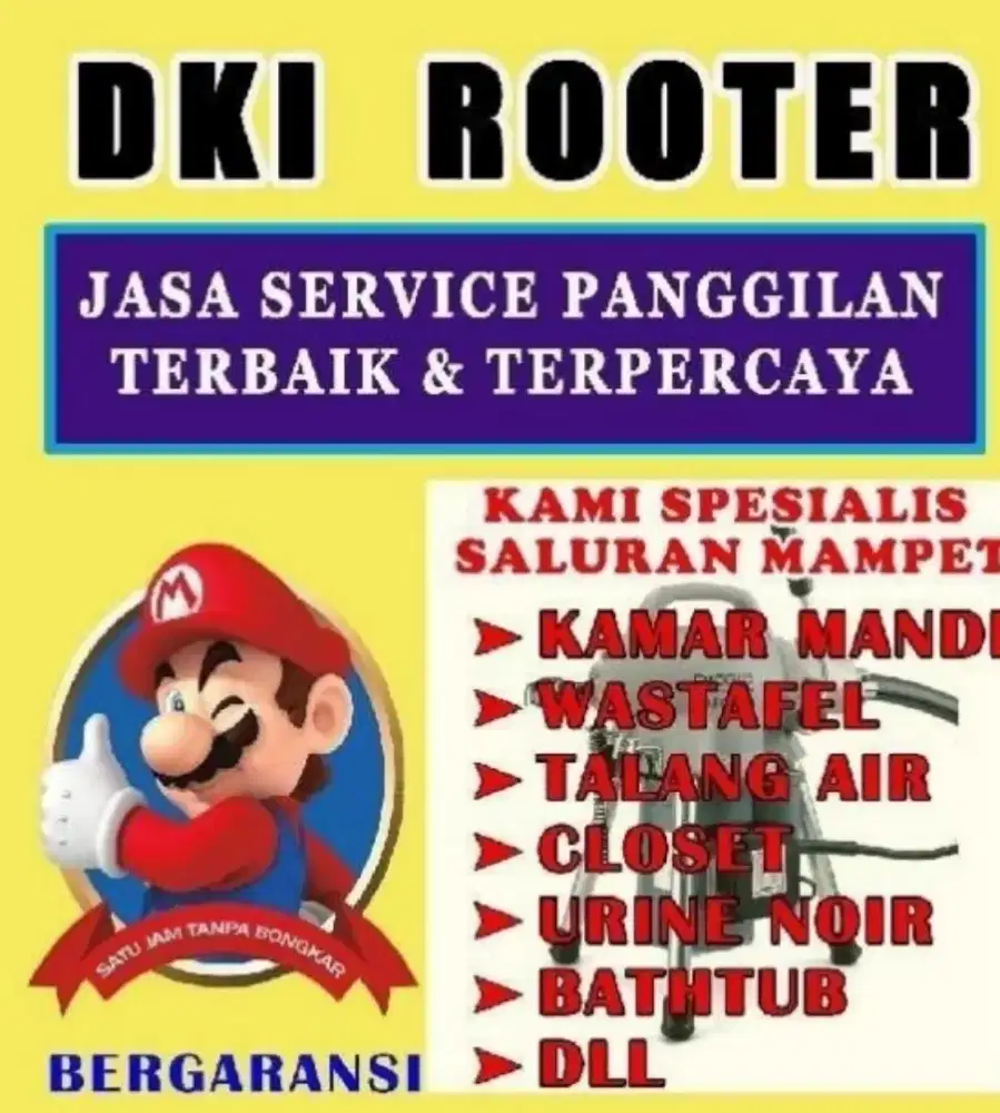 Closed mampet jakarta Tampa bongkar BERGARANSI melayani Jabodetabek