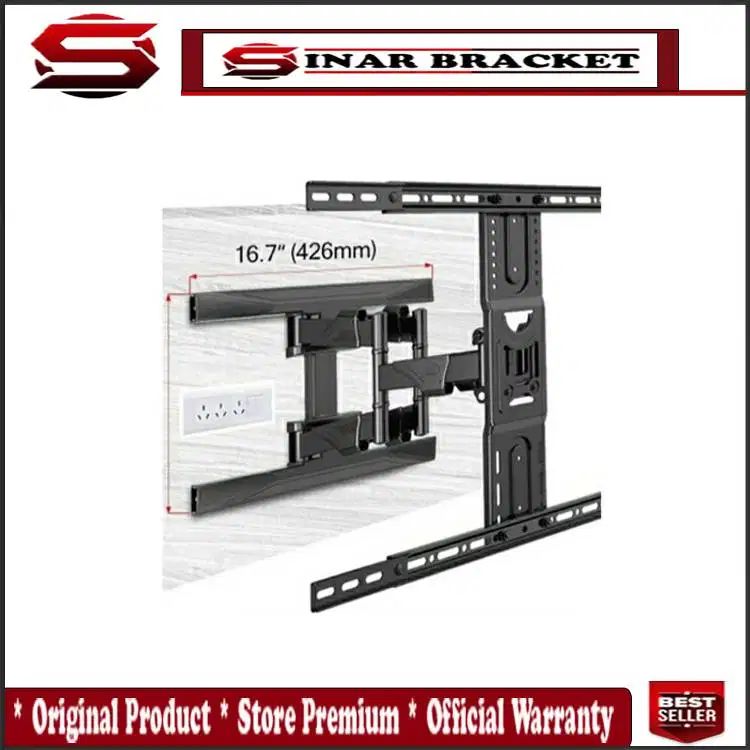 Bracket Tv 70, 65, 55, 50, 49 43 inch Braket Swivel North Bayou import