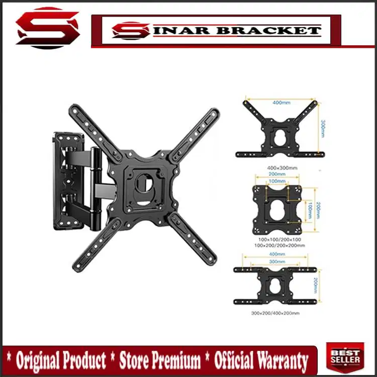 Bracket tv 32 - 55 Inch, Swivel Brecket tv NORTH BAYOU NB P4