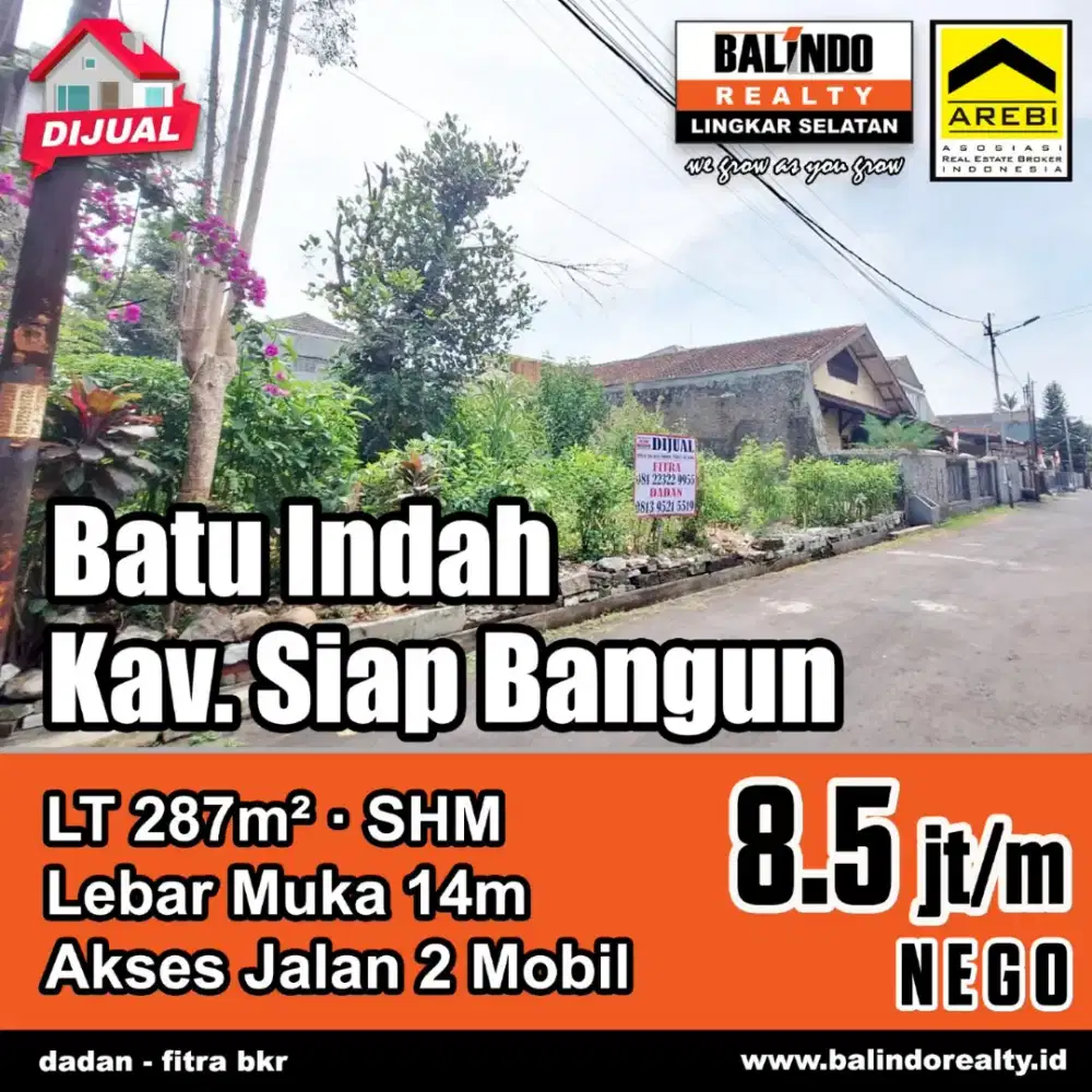 Jual Cepat Kavling Siap Bangun Sayap Batununggal