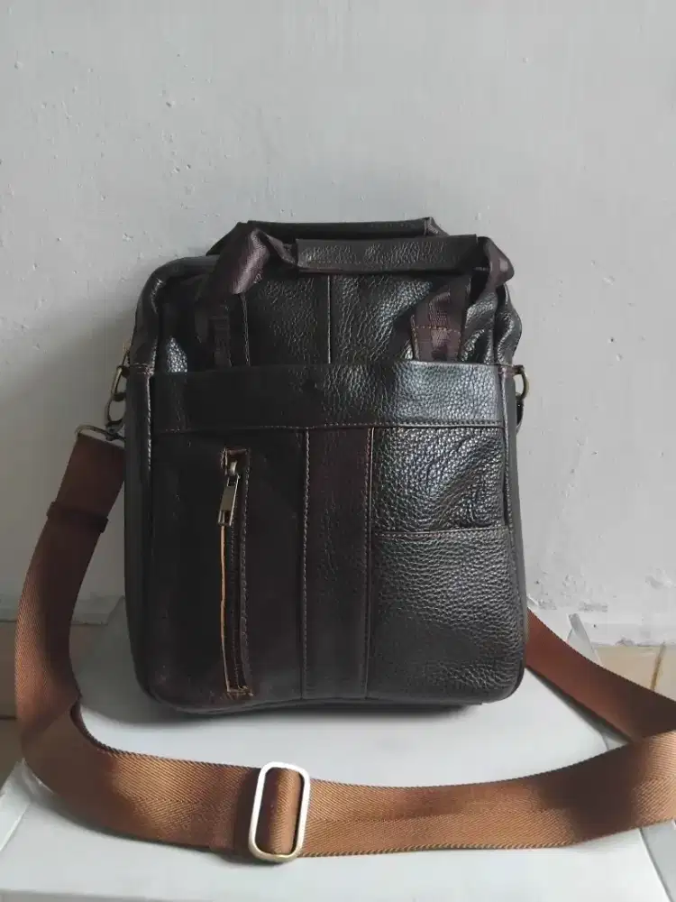 TAS SELEMPANG PRIA KULIT NO BRAND