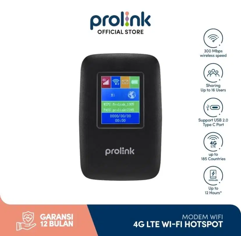Prolink Mobile WiFi  Hotspot 4G LTE N300 Modem WiFi UNLOCK ALL OPERATO