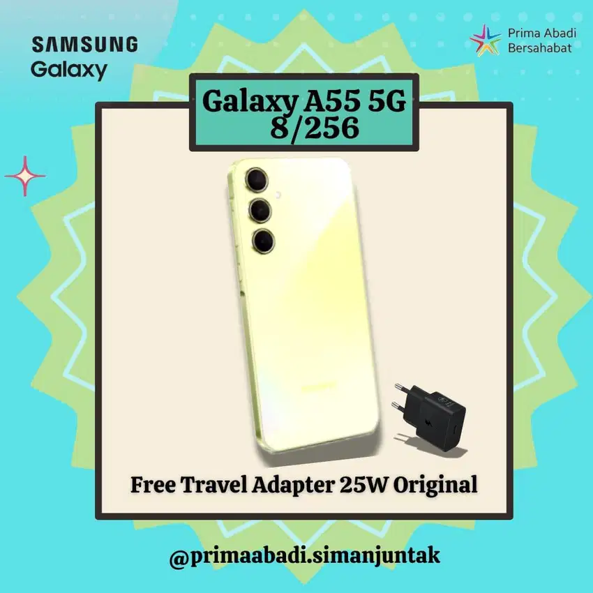 SAMSUNG A55 FREE ADAPTOR