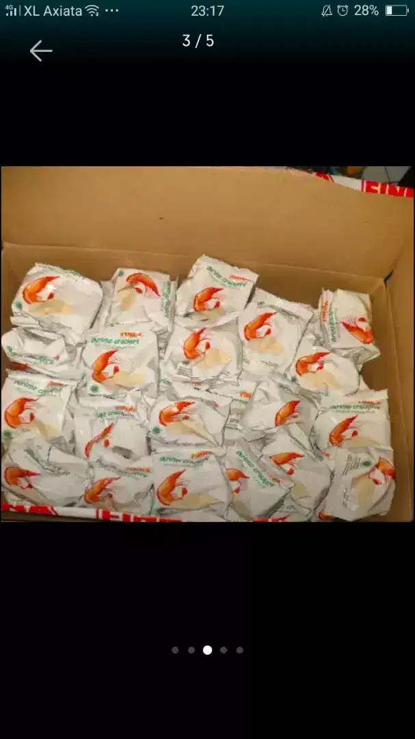 Kerupuk udang finna mateng