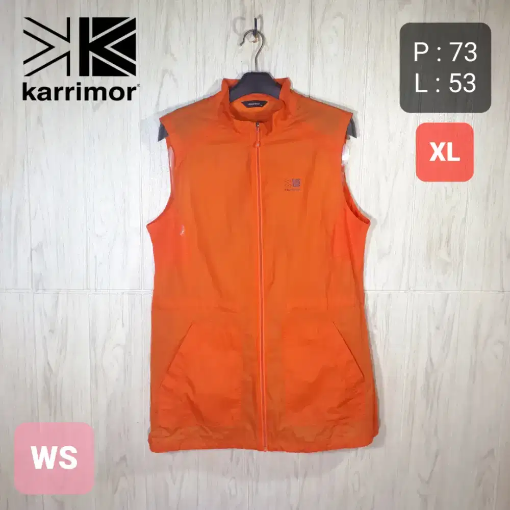 Rompi Vest Cewek Wanita KARRIMOR Windbreaker Outdoor Second Original