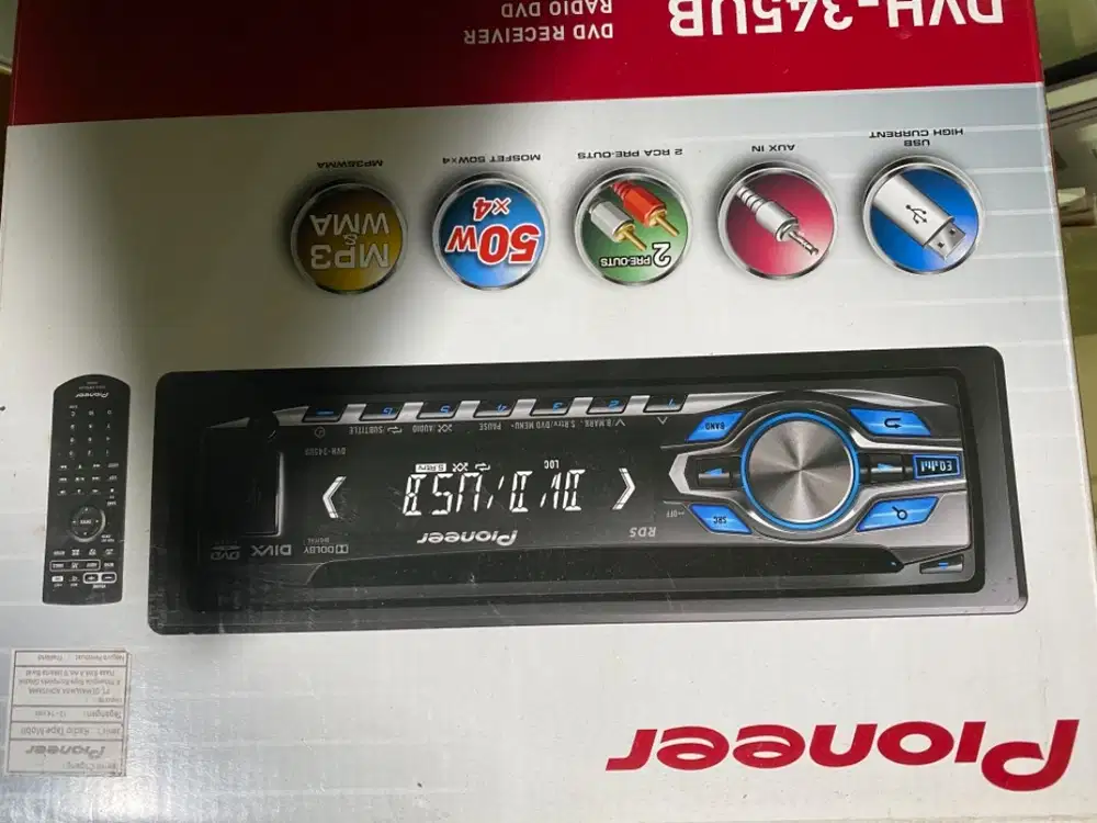 Tape PIONEER radio DVD DVH345UB. baru