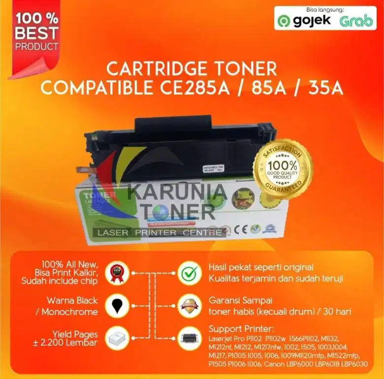 Cartridge Compatible HP 85A CE285a P1100 P1102 P1102W M1130 1210MFP