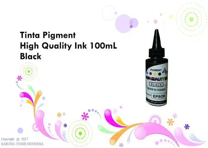 Tinta Pigment Printer InkJet Epson 100mL Black Tidak Luntur