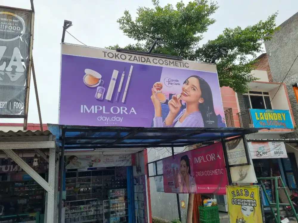 Running text huruf timbul neon box papan nama