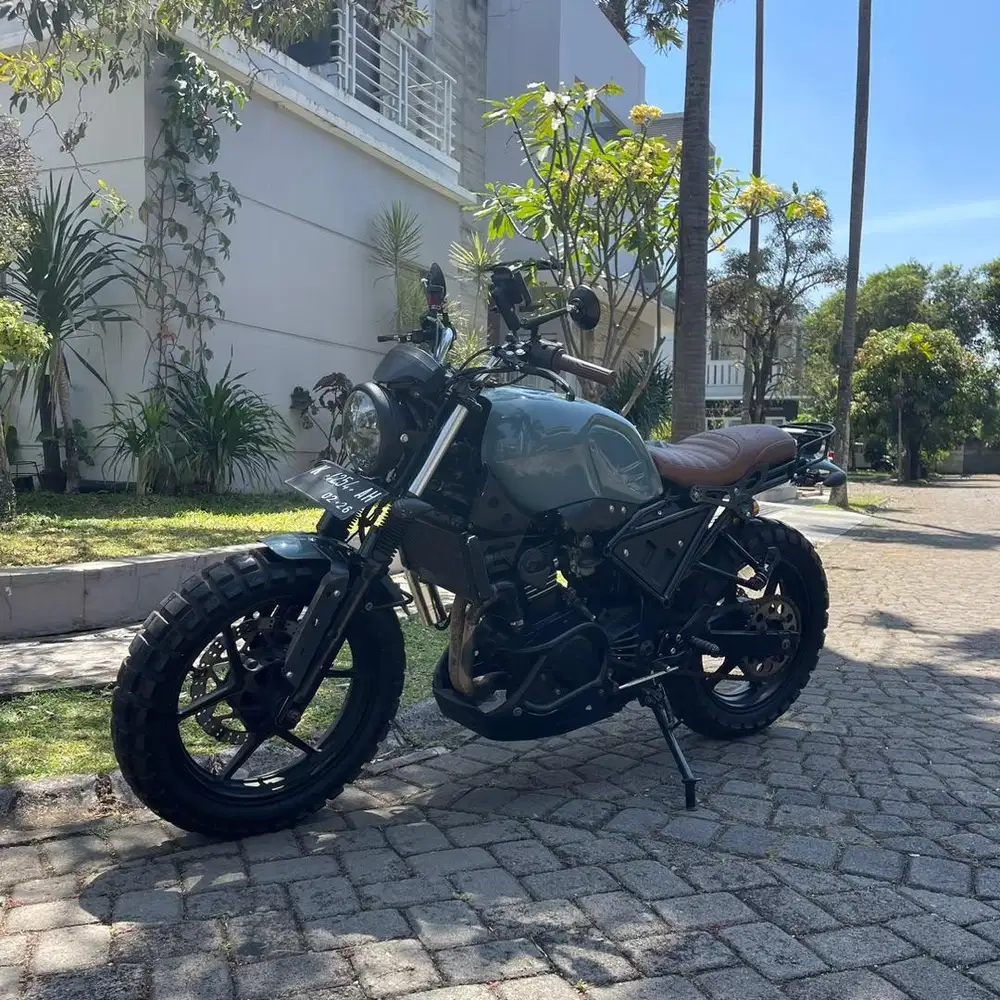 Z250 scrambler modif moge