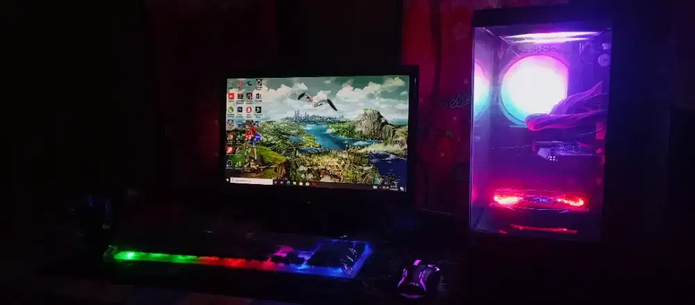 KOMPUTER FULLSET CORE I7 RAM 16GB VGA 4GB SSD LED 19