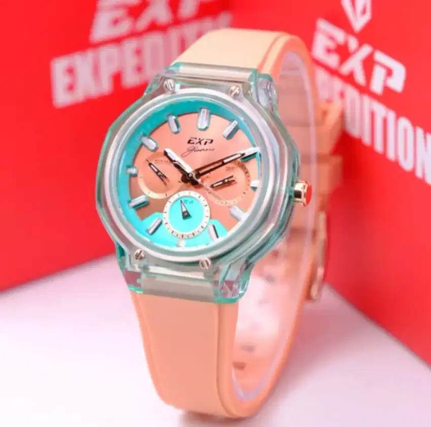 Ready BJM! Jam tangan expedition Wanita E 6859 B gratis ongkir BJM