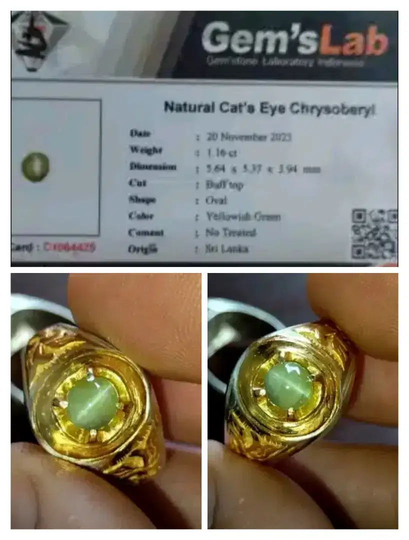 Natural Cat Eye Crisyoberil