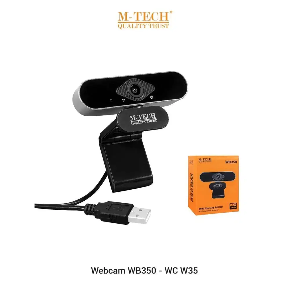 Webcam WB-350 Mtech WB350 Full HD 1080
