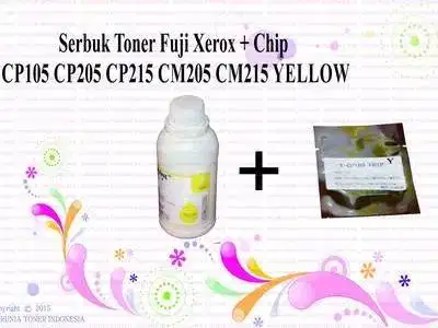 Serbuk Toner Fuji xerox + CHIP CP105 CP205 CP215 CM205 CM2 Berkualitas