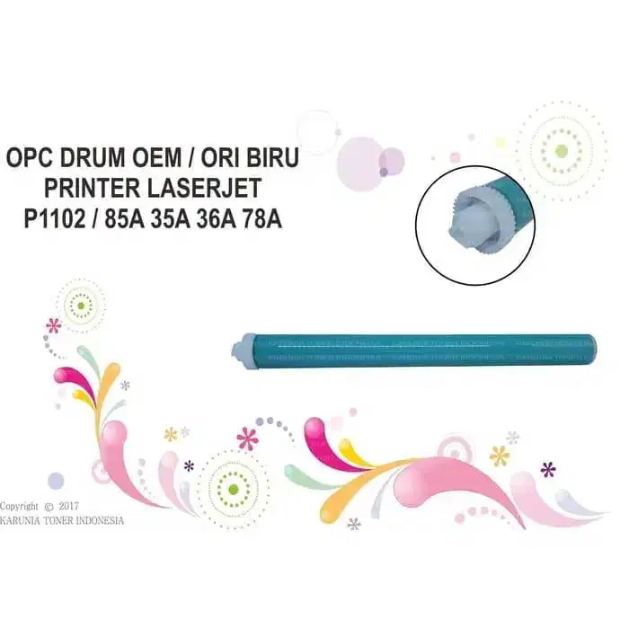 OPC DRUM OEM NEW BIRU PRINTER LASERJET P1006 36A metalic