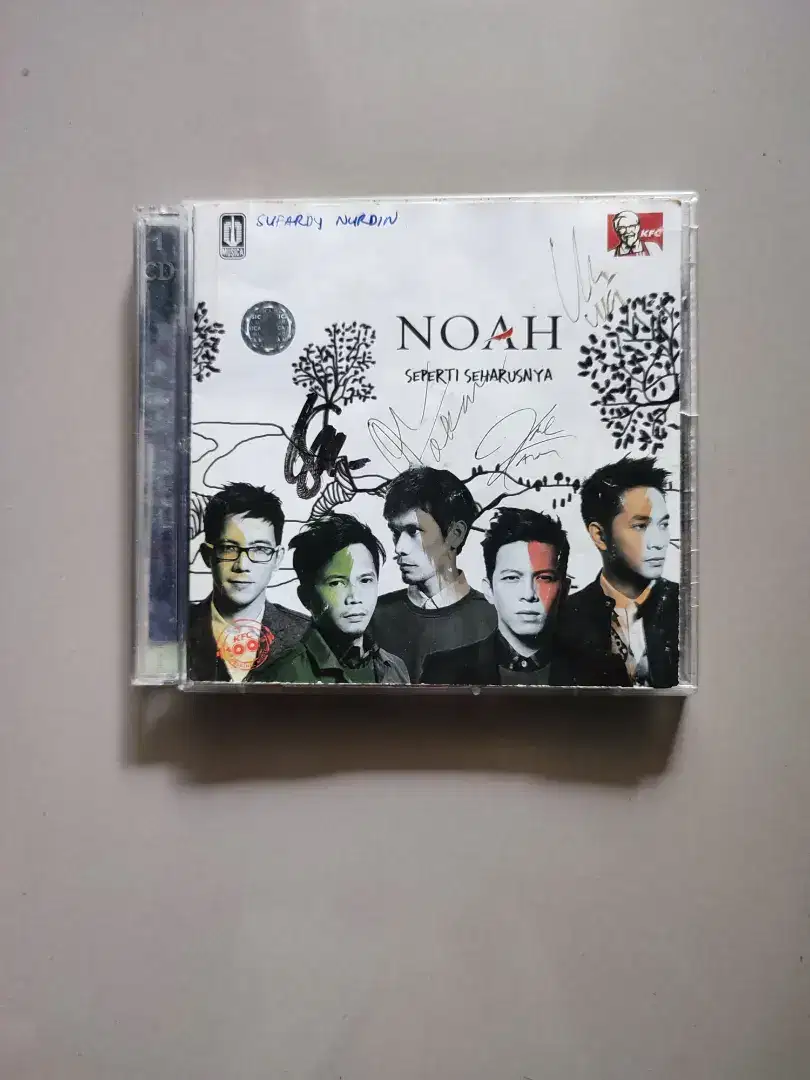 CD Original NOAH Album Seperti Seharusnya Lengkap TTD Personel.