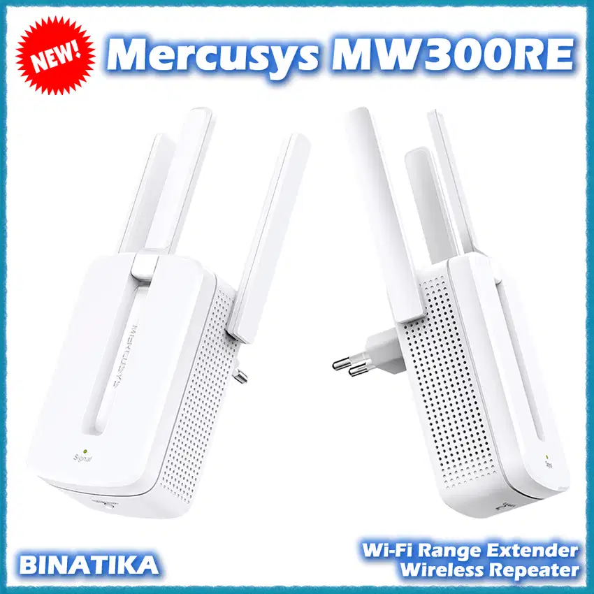 Mercusys MW300RE 300Mbps Externa Antenna WiFi Range Extender Repeater