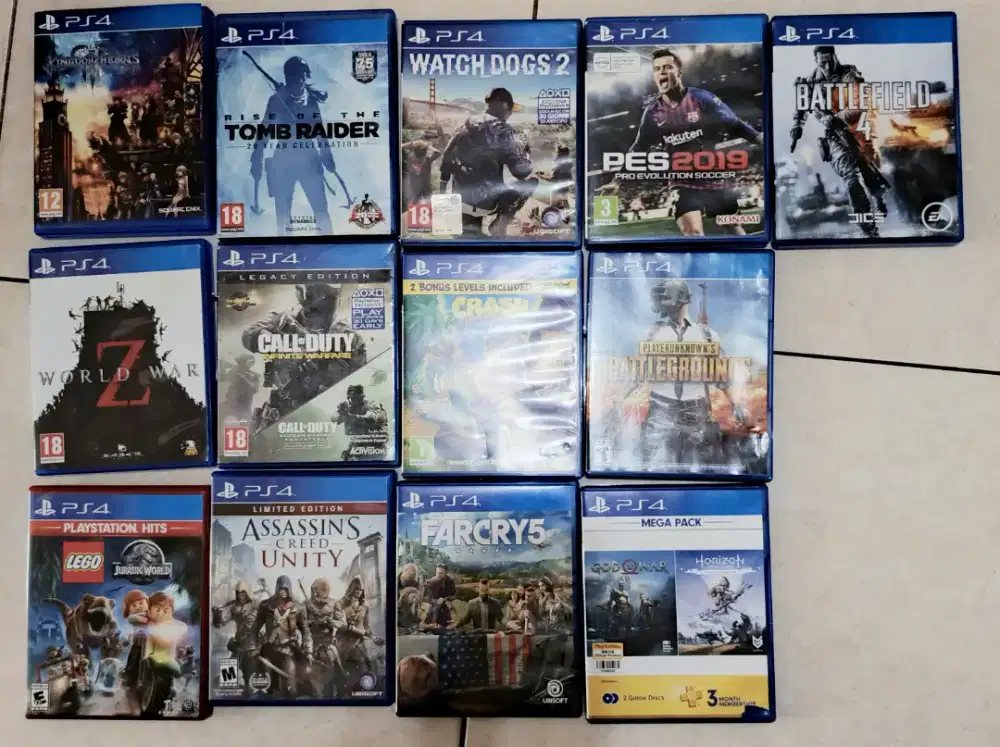 Kaset Games PS4 (bisa satuan)