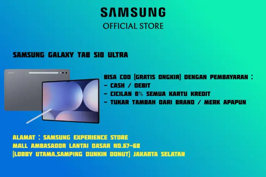 PROMO Samsung Galaxy Tab S10 Ultra GRATIS Keyboard Cover