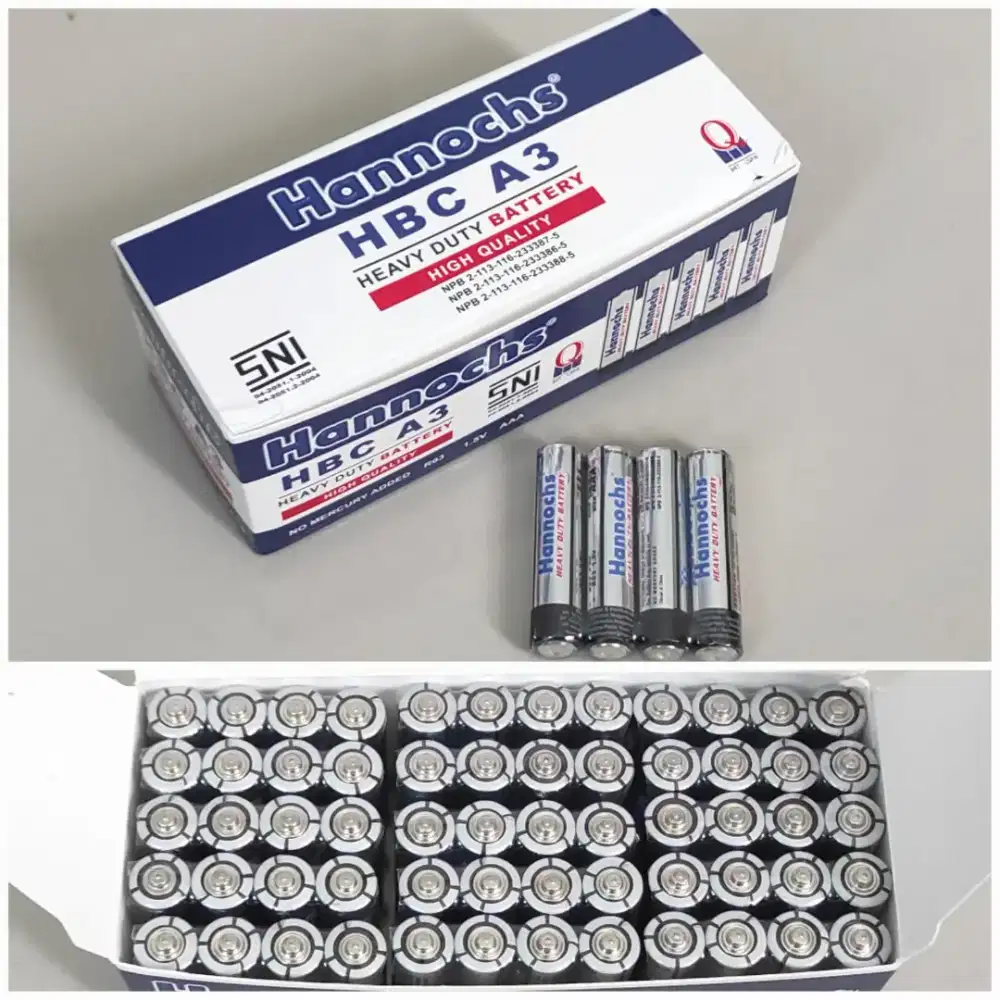 Baterai Hannochs AAA 60 pcs