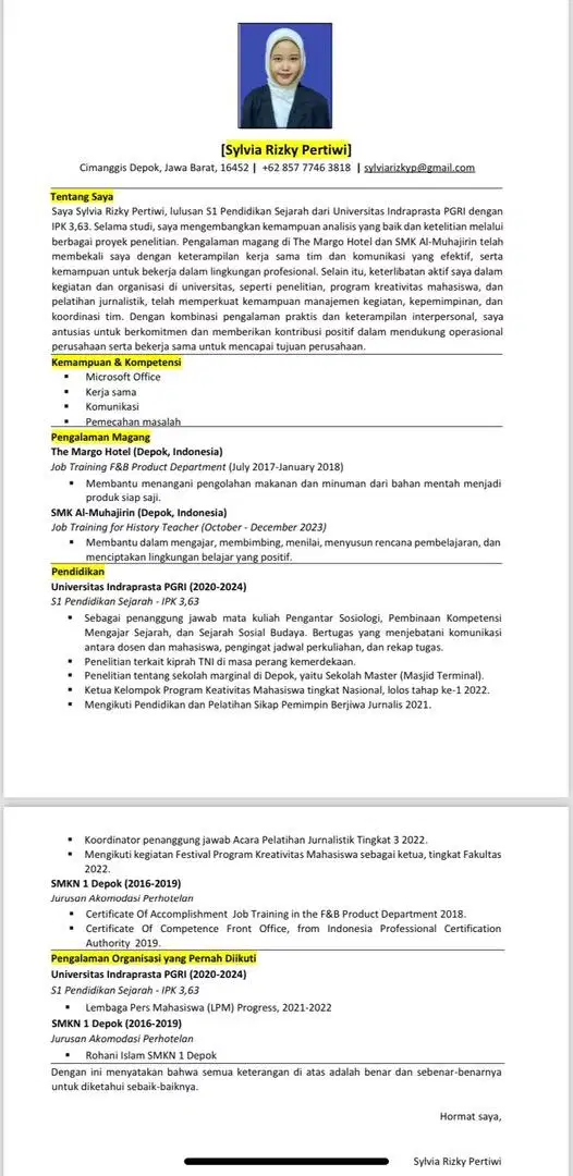 Cari loker Staff Administrasi dan General Affair.