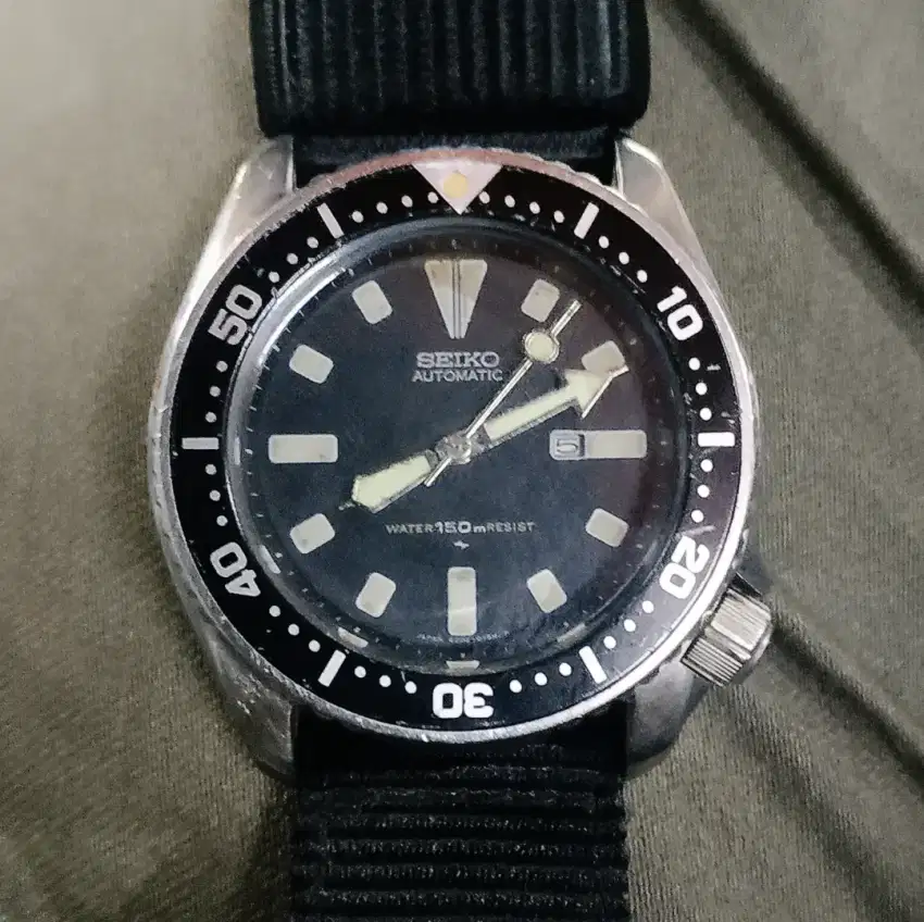 Jam tangan Seiko 4205 midsize diver all original