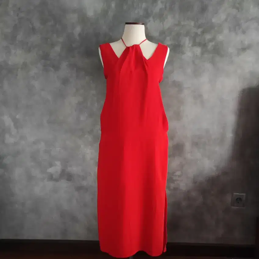 Preloved 2 in 1 Red Dress, All Size