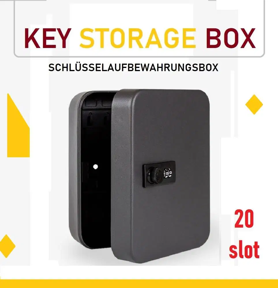 Key Box gantungan kunci dinding 20 slot kunci kombinasi