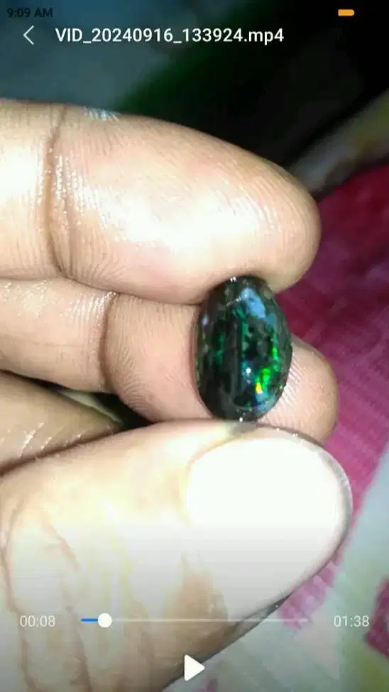 Batu Kalimaya Black Opal Banten.