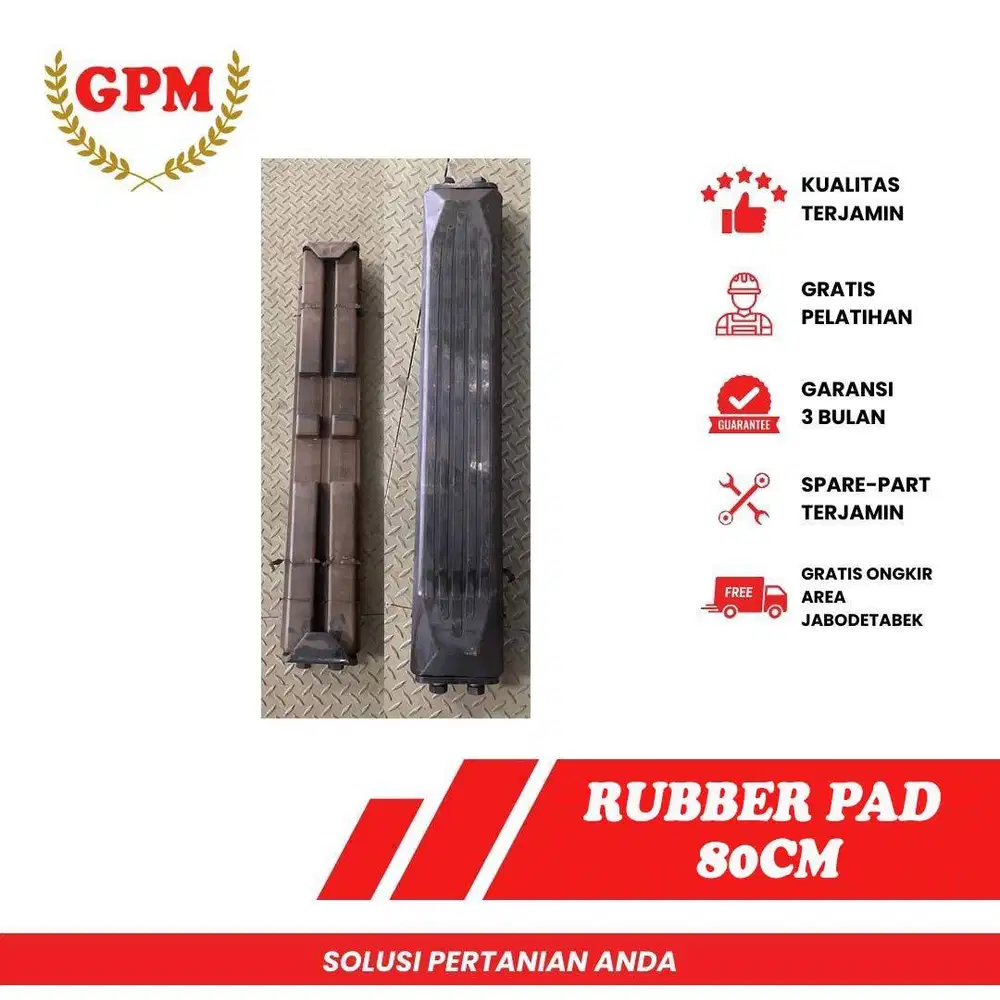 Rubber Pad Bantalan Karet pada Excavator Komatsu PC200 800mm