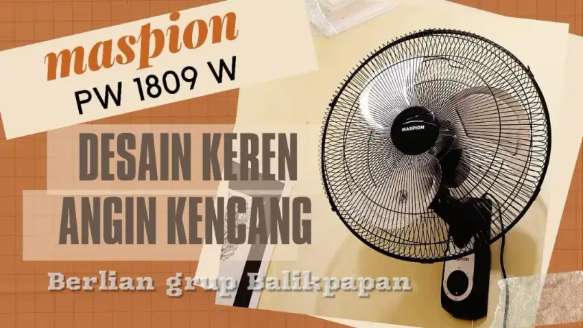 COD (MASPION PW-1809 W WALL FAN KIPAS ANGIN