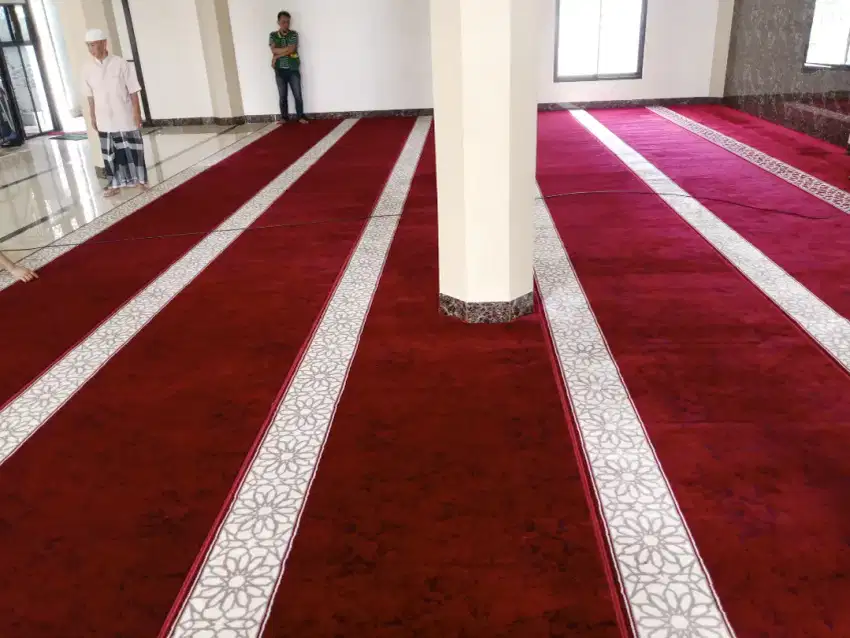 Karpet masjid merah tebal berkualitas