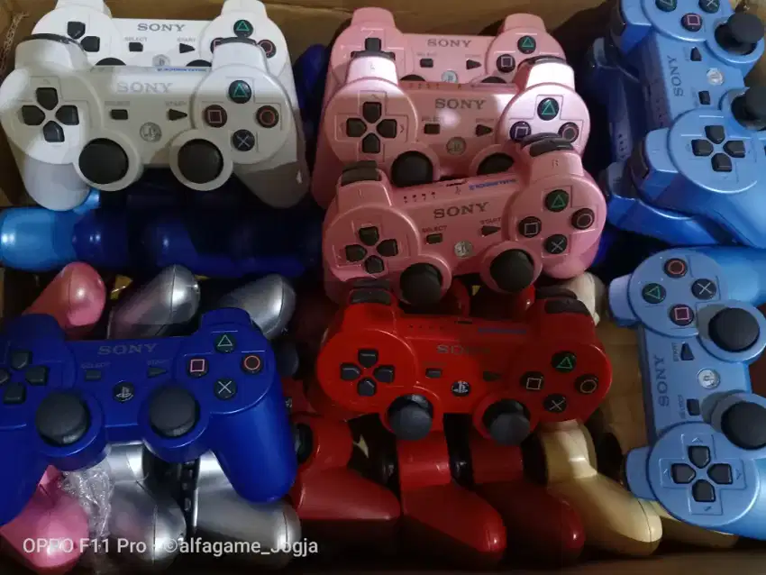 Stik PS3 ORI mesin getar warna