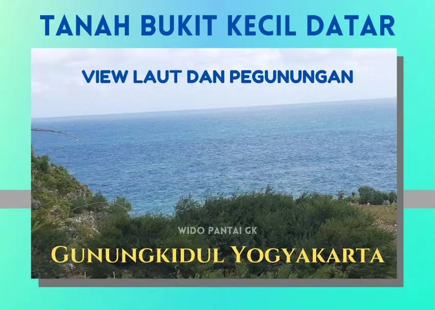 Jual Tanah Bukit Istimewa Pantai Gunungkidul Yogyakarta