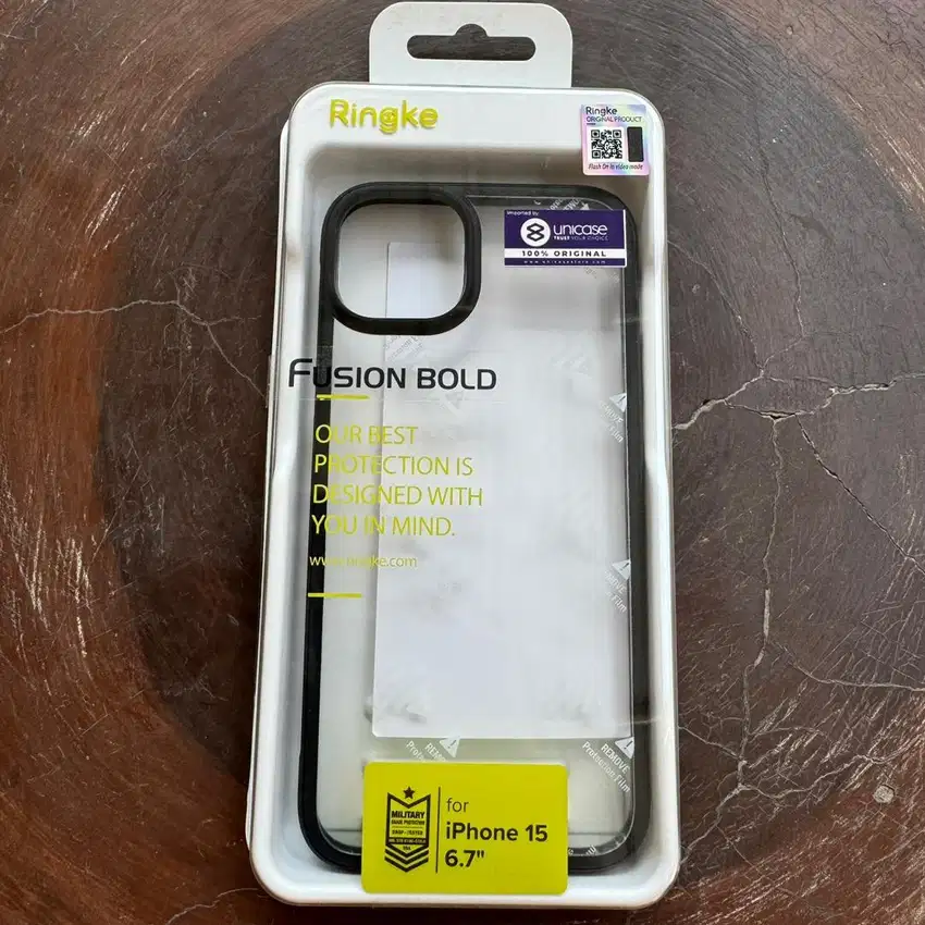 Case HP iPhone 14 Plus / 15 Plus Ringke Fusion Bold Black BNIB