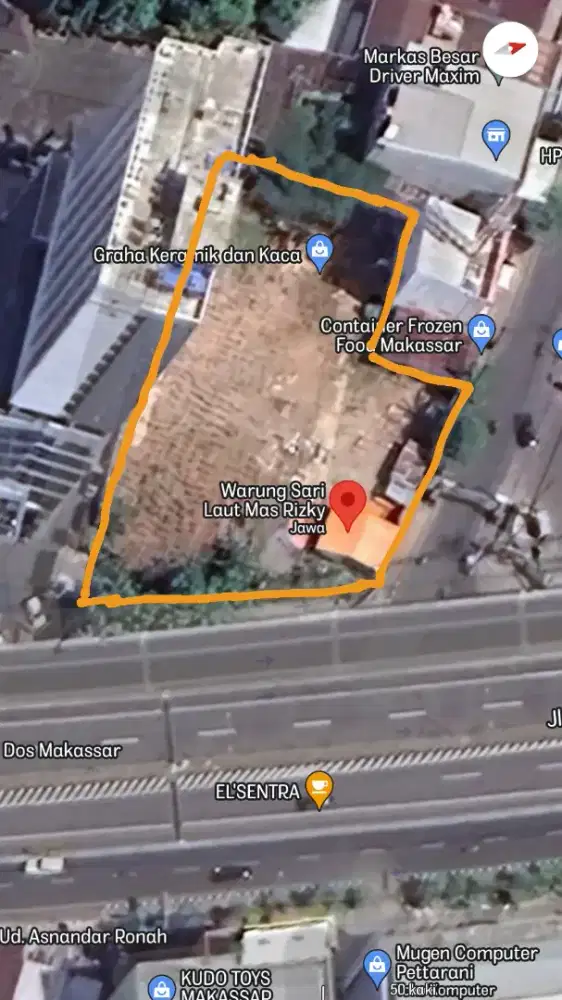 Dijual Tanah jalan Poros Andi pangeran Pettarani Makassar