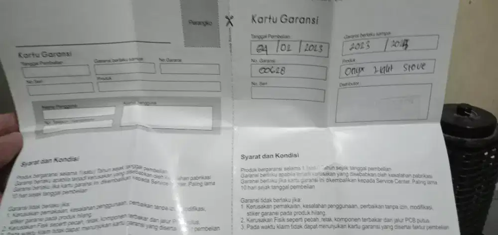 Jual kompor listrik merk Onyx asli korea